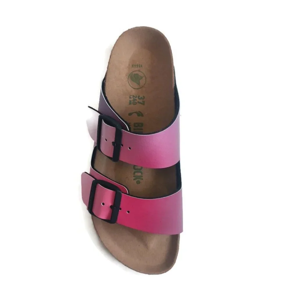 Birkenstock Arizona BS Womens Sz 6 Birko-Flor Sandals Ombre Pink Purple Narrow - Picture 4 of 11